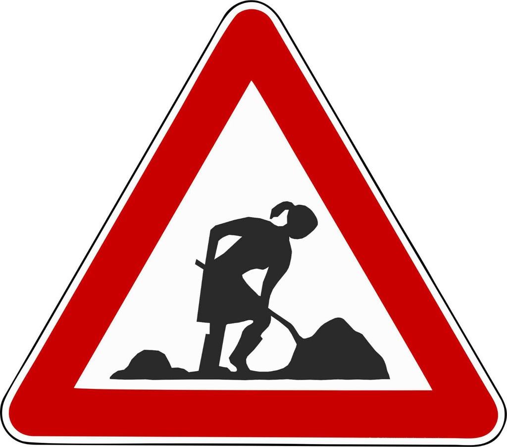 baustellenschild
